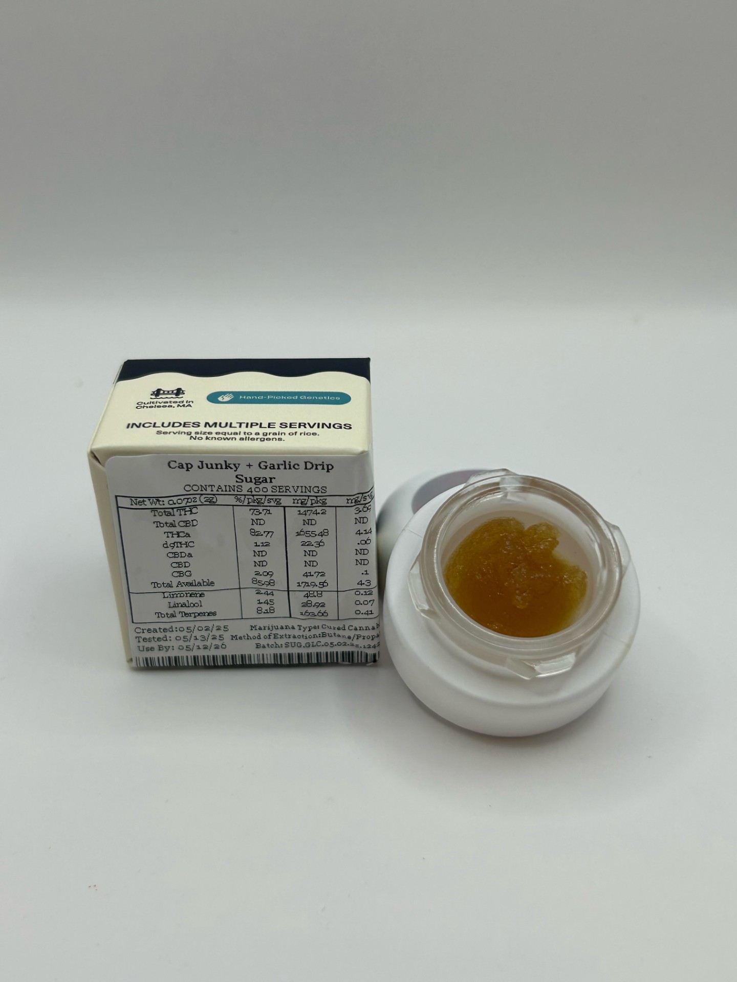 Photograph of product: Harbor House | Cap Junky + Garlic Drip - Sugar | 2G