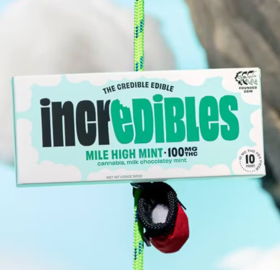 Photograph of product: Mile High Mint | Chocolate Bar | 100mg | 00736