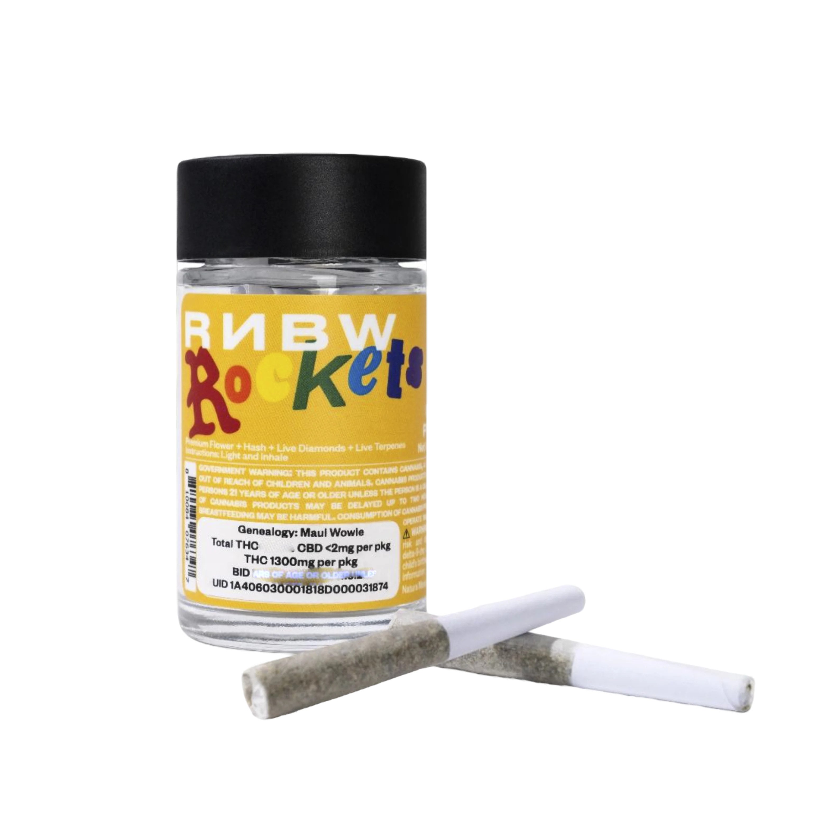 Photograph of product: RNBW | Island Bliss Infused Pre-Rolls (5 Pack) | 2.5g
