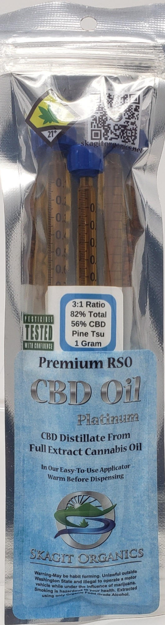 Photograph of product: SKAG CBD Plat Pine Tsunmai RSO 3pk