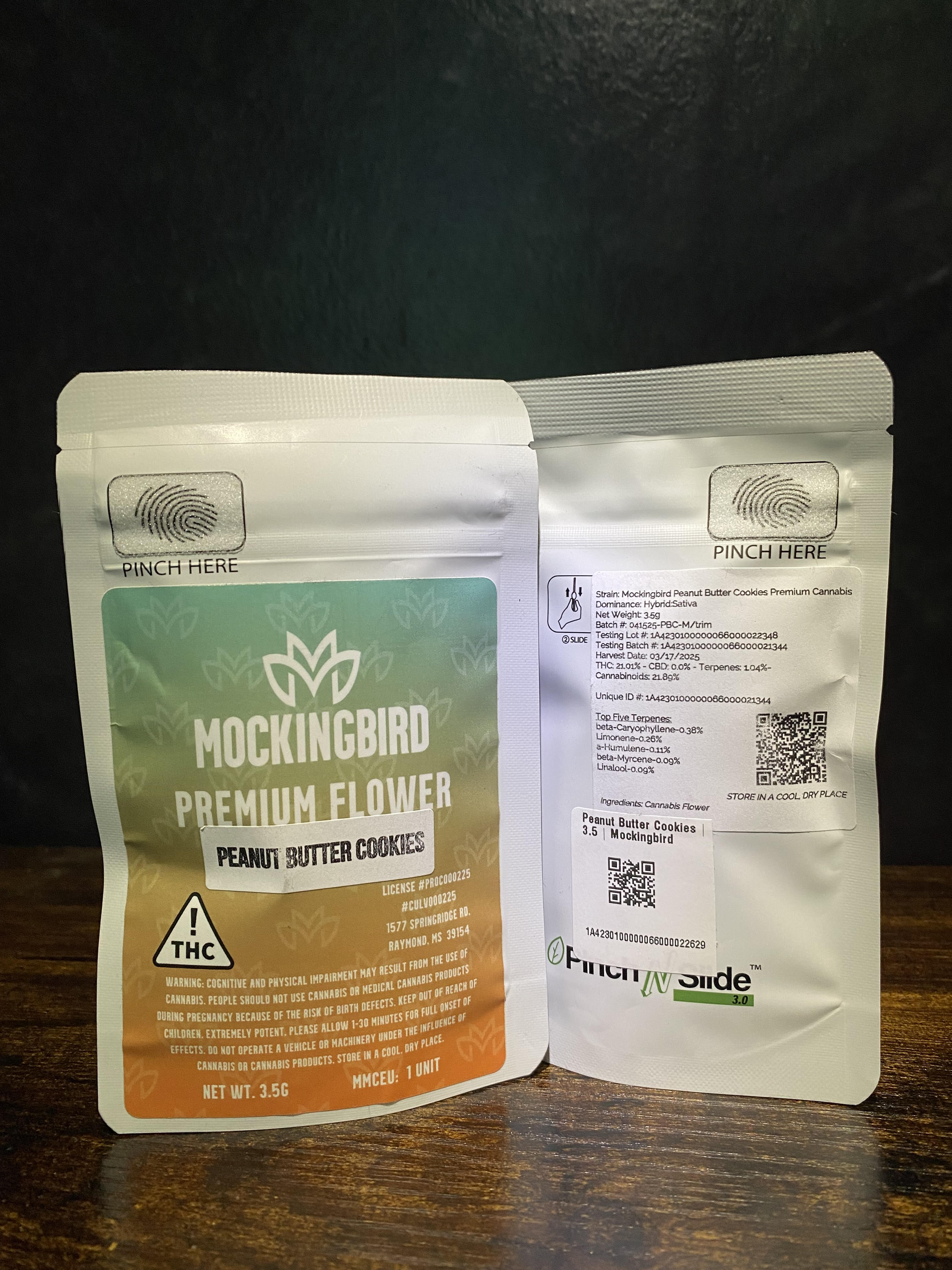 Photograph of product: Peanut Butter Cookies | 3.5 | Mockingbird - 3.5g