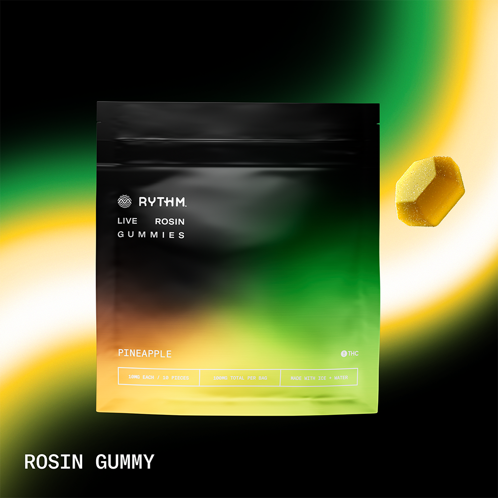 Photograph of product: Pineapple | Live Rosin Gummies | 10 x 10mg