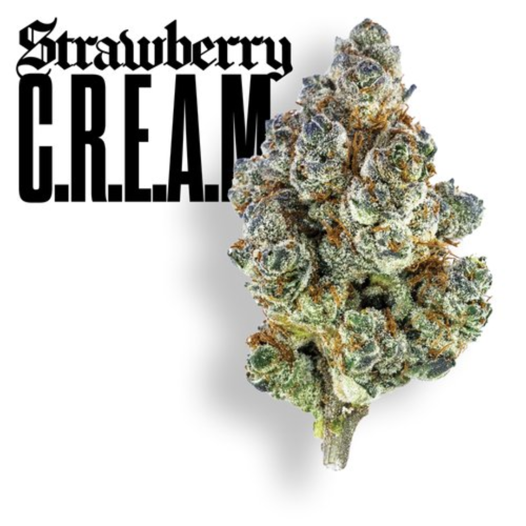 Photograph of product: Claybourne Co. - Strawberry C.R.E.A.M (Oui'd) Gold Cuts Flower - 3.5g