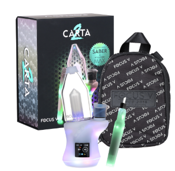 Photograph of product: Focus V CARTA 2 eRig MAX Oil Atomizer & Saber Hot Knife Bundle | 2000mAh