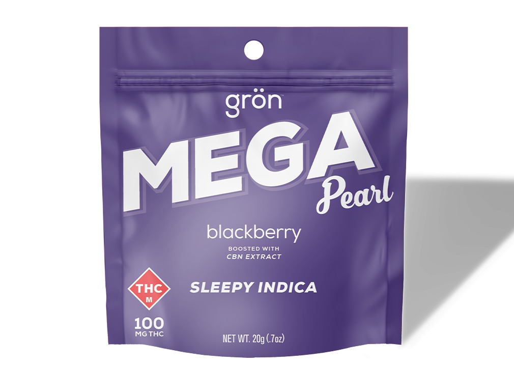 Photograph of product: Blackberry 1:1 CBN/TH-oui Mega Pearl | 100mg