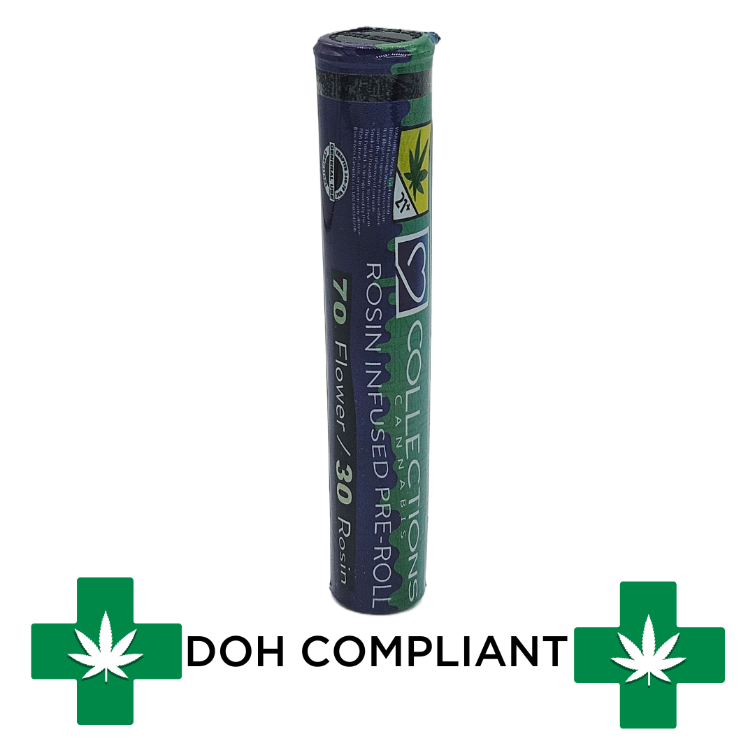 Photograph of product: DOH | Rainbow Belts #11 x Honey Banana Collections Infused Pre-Roll | 1g