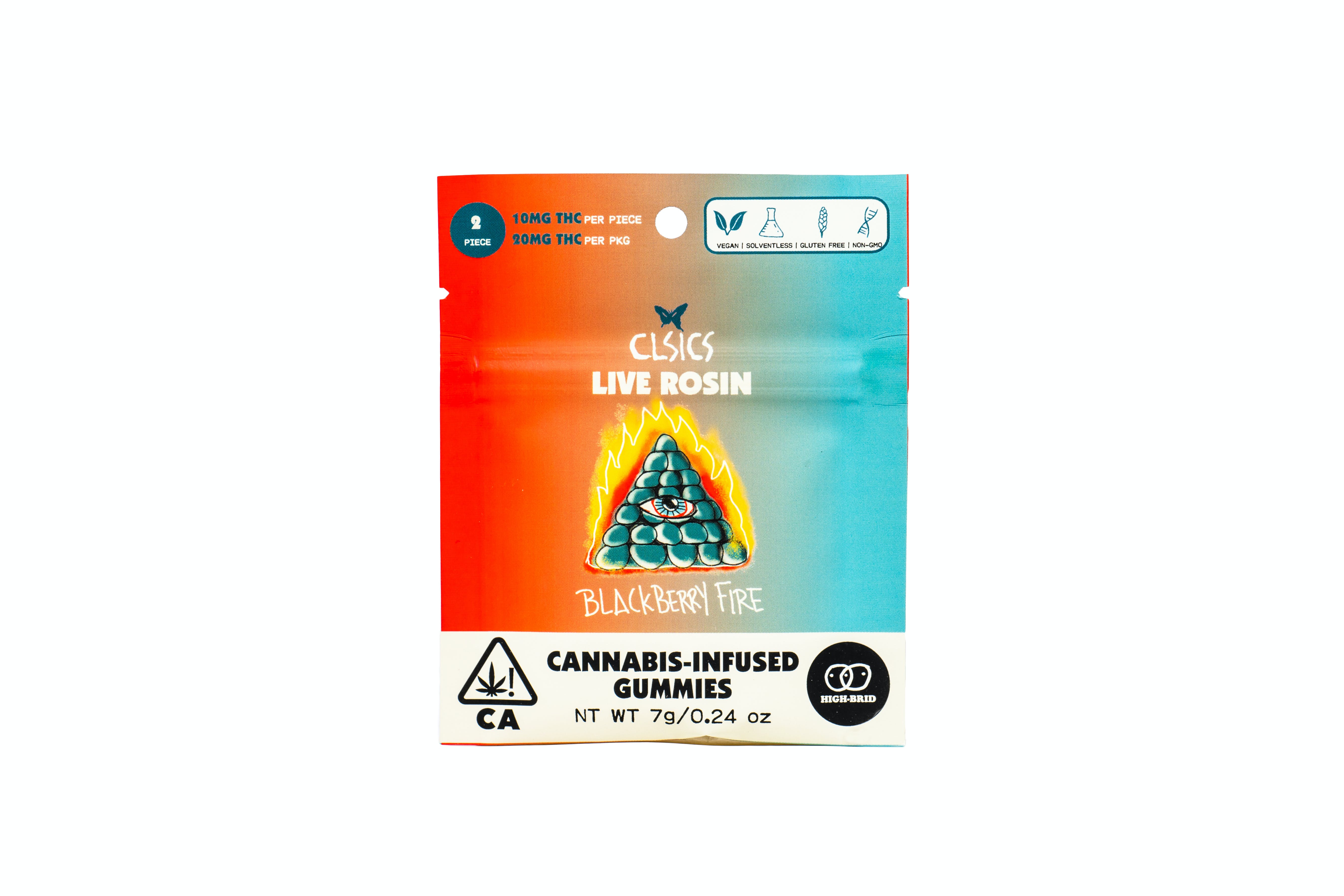 Photograph of product: CLSICS | Blackberry Fire Live Rosin Gummies | 100mg
