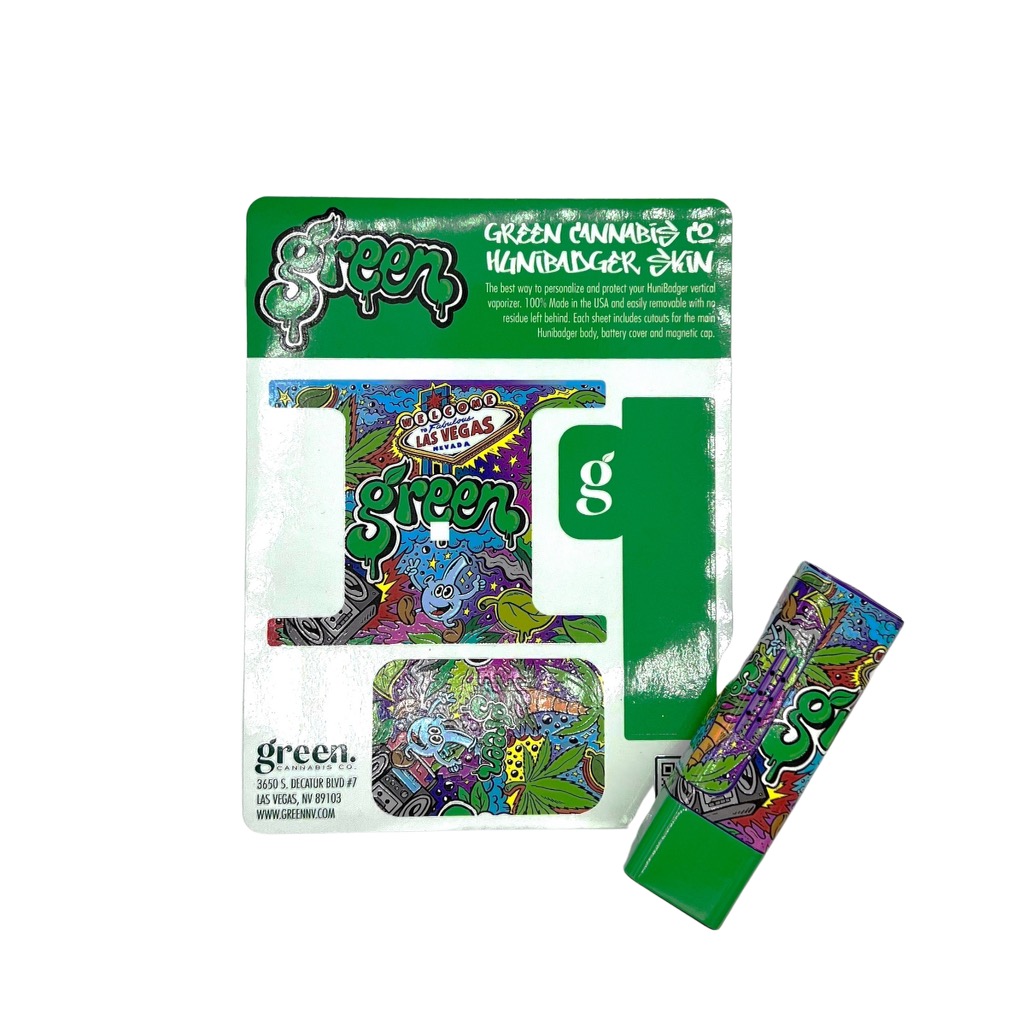 Photograph of product: Green | Green Logo Huni Badger Skin