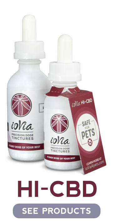 Photograph of product: Iovia Tinctures - Hi-CBD Blend - 190mg CBD/ 10mg TH-oui