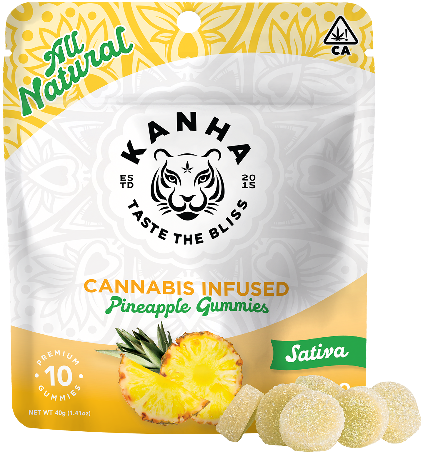Photograph of product: Pineapple Gummies 10-pack