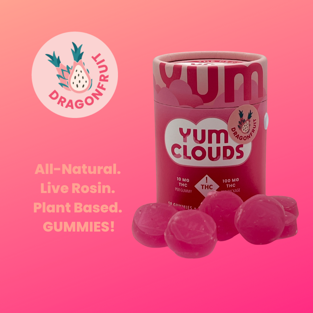 Photograph of product: DragonFruit Rosin | 100mg | Yum Clouds