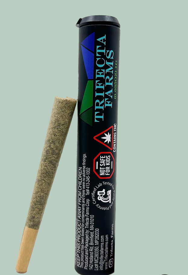 Photograph of product: Trifecta - Dry Ice - 1g Pre-Roll