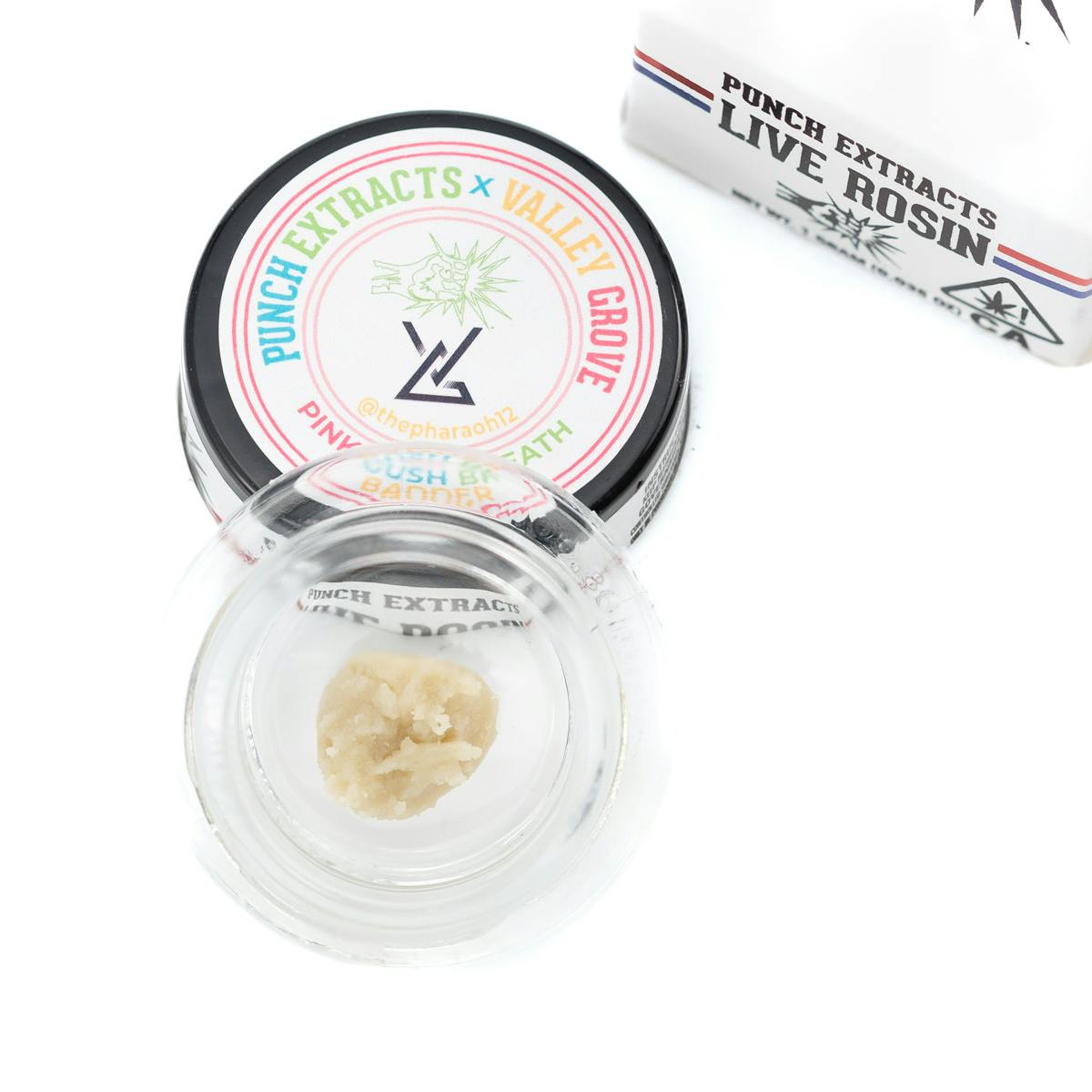 Photograph of product: PINK GUSH BREATH (I) TIER 3 LIVE ROSIN 1G