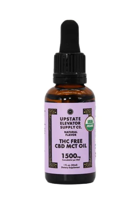 Photograph of product: Upstate Elevator Supply - Organic TH-oui Free CBD MCT Oil 30ml