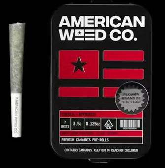 Photograph of product: American Weed Company Xkittlez Infused Pre-Rolls (7pk)