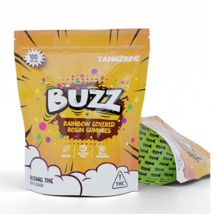 Photograph of product: BUZZ | Tangerine Solventless Gummies 100mg