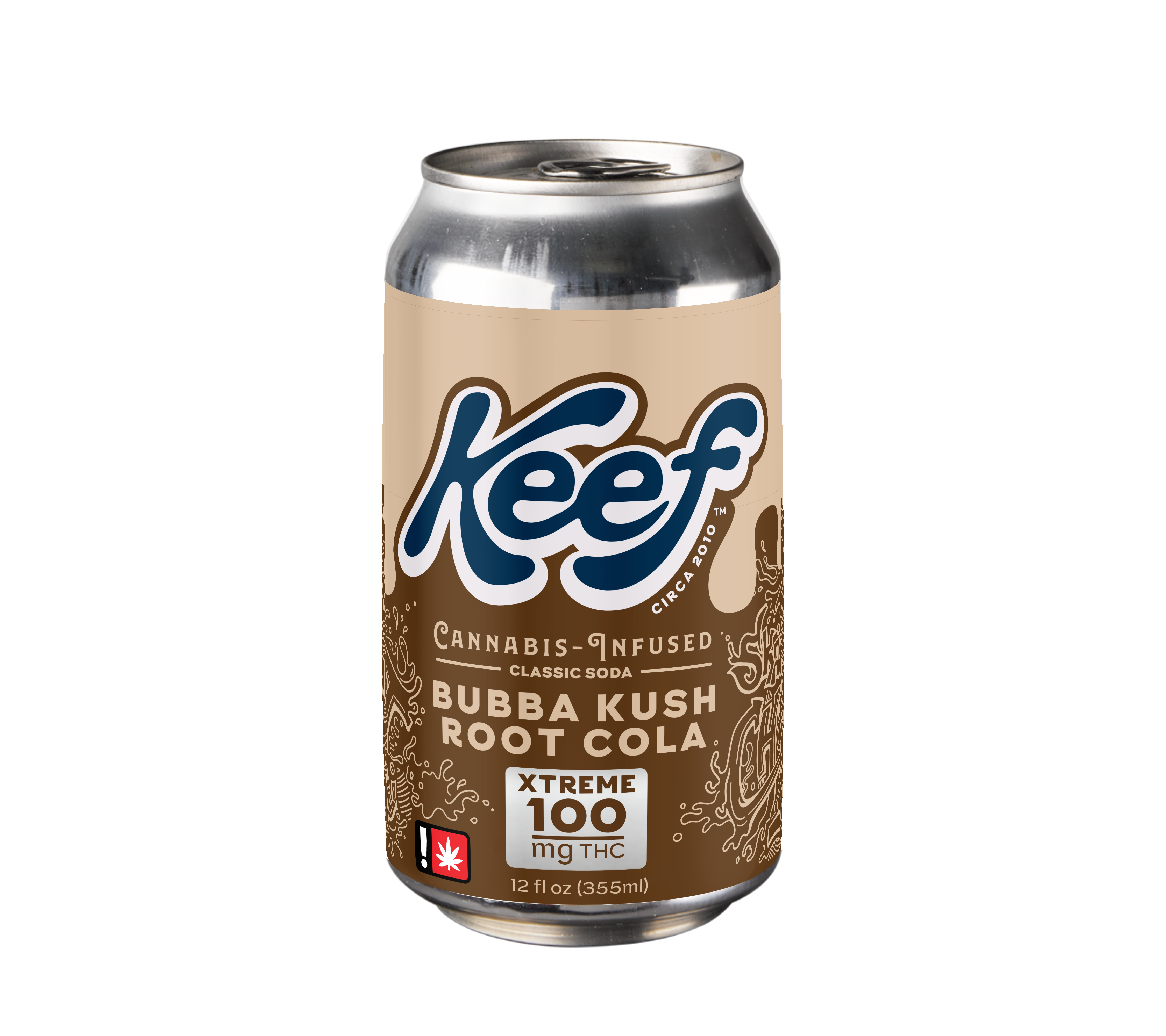 Photograph of product: Keef Classic -  Bubba Kush Root Cola (H) - Nano Soda 100mg