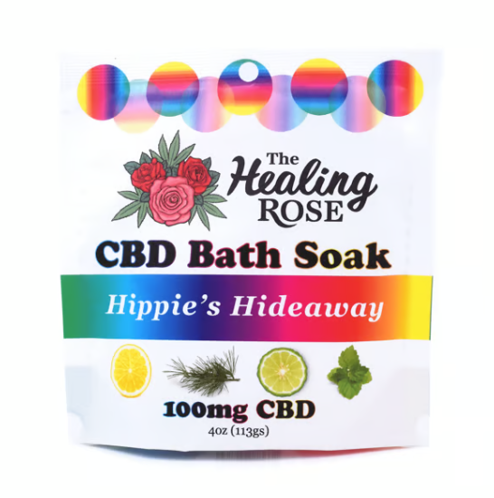 Photograph of product: Hippie's Hideaway CBD Bath Soak | 4oz | 100mg CBD