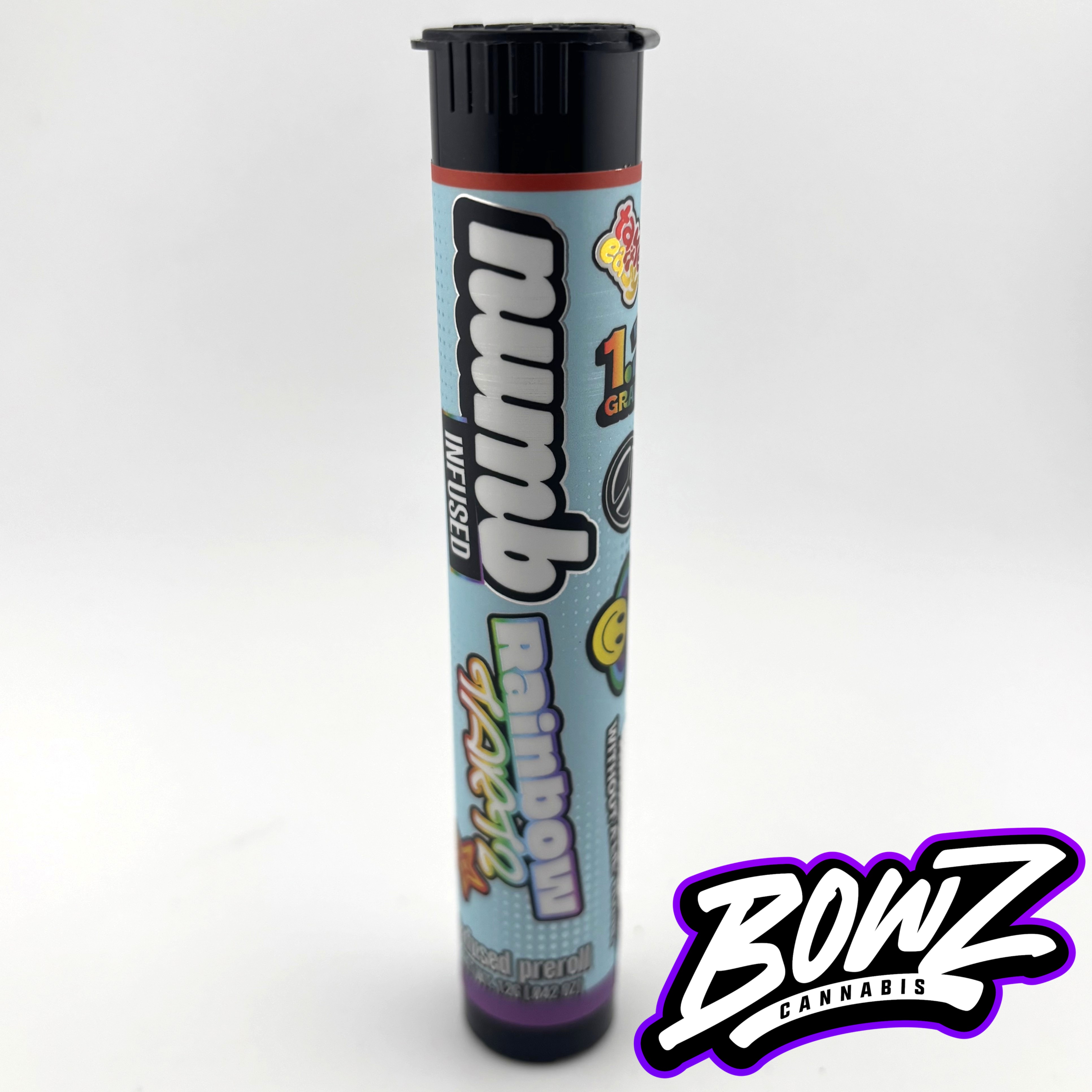 Photograph of product: Numb - Infused Preroll - (1.2g) - **RAINBOW TARTZ** (4/$10)