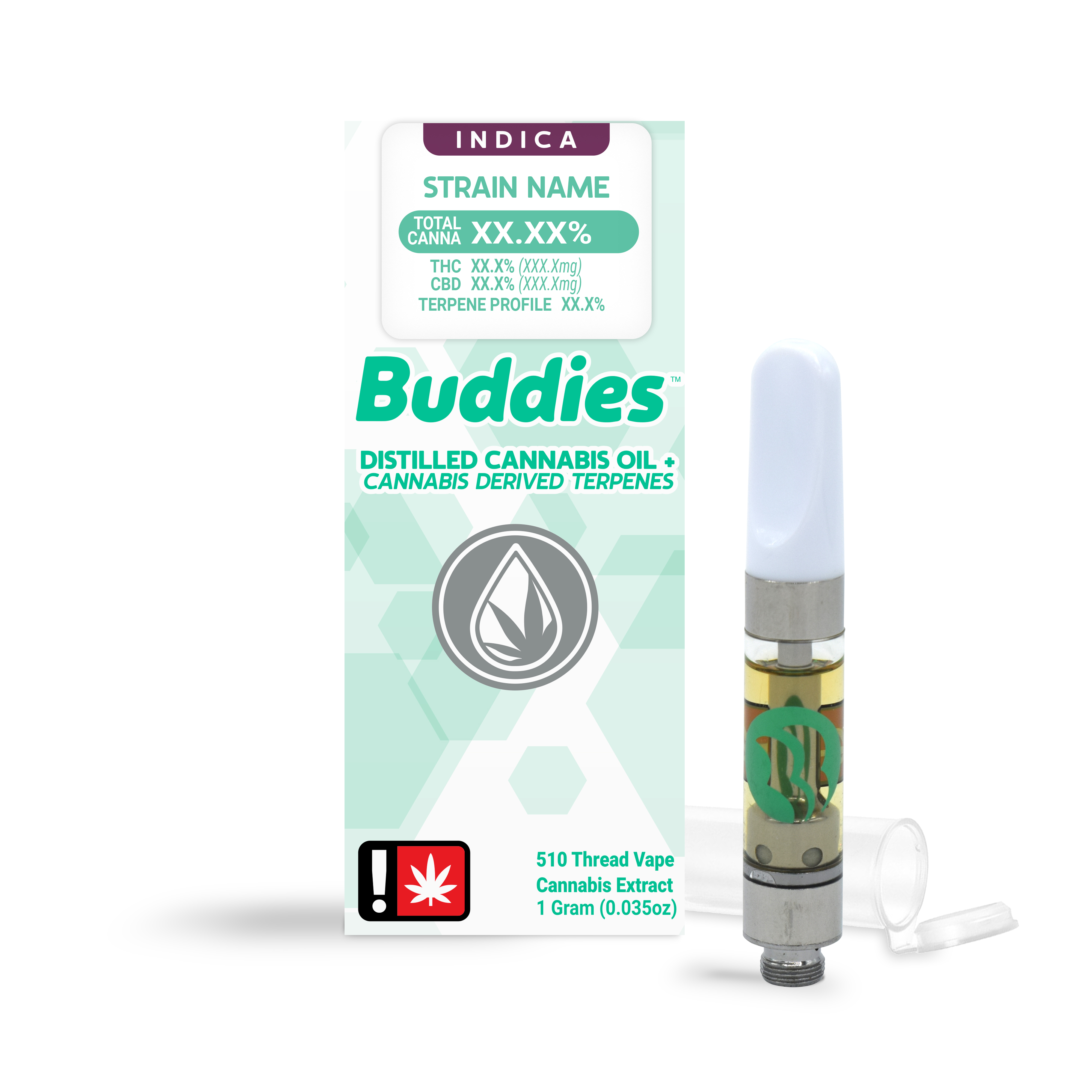 Photograph of product: Buddies | KOSHER HEADBAND Distillate Cartridge