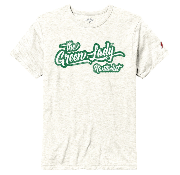 Photograph of product: Green Lady Nantucket T-Shirt - Heather White (S)
