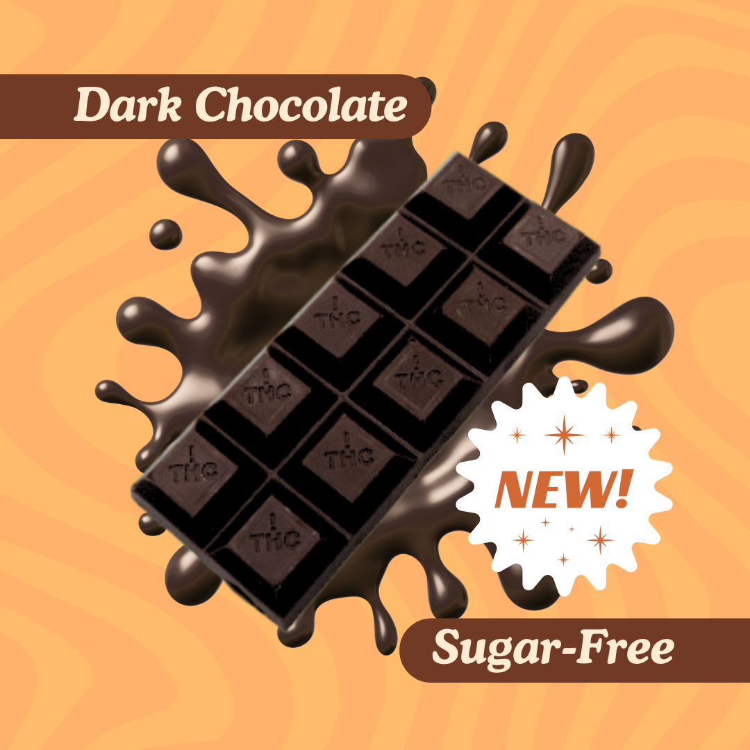 Photograph of product: Full Spectrum Sugar Free Dark Chocolate Bar 100mg