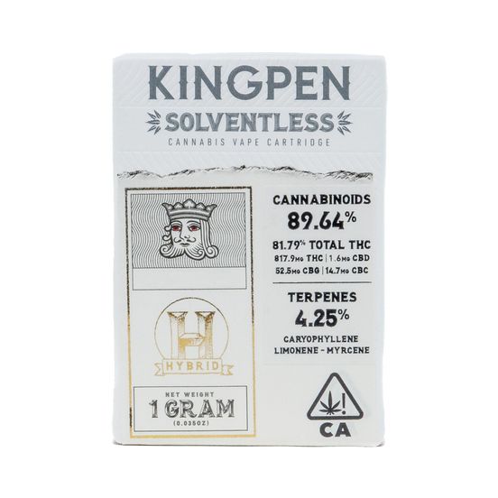 Photograph of product: Kingpen Solventless Cartridge Pink Drink 1g - 