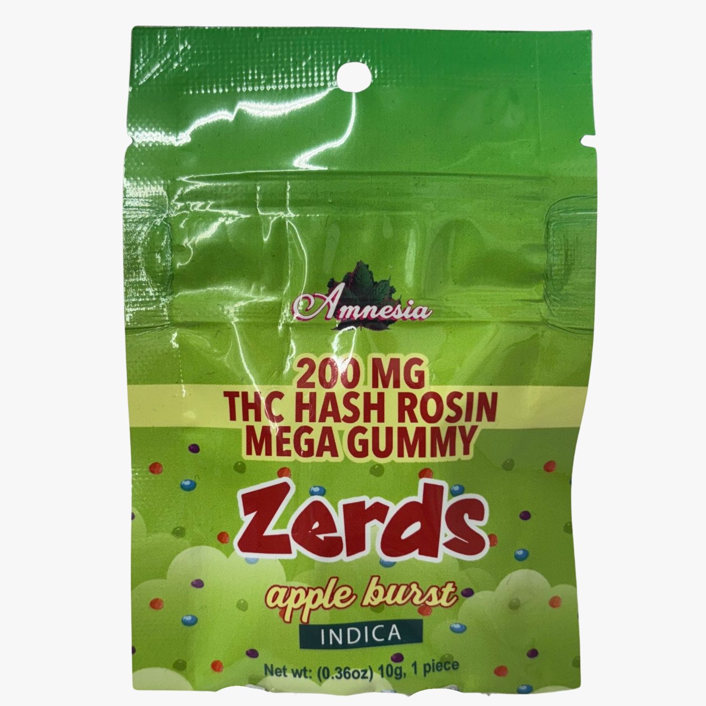 Photograph of product: Amnesia - Apple Burst au chocolat Rosin Zerdz 200mg Single