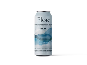 Photograph of product: Floe Seltzer Heal Blueberry Lemonade Beverage 100 MG CBD Hemp