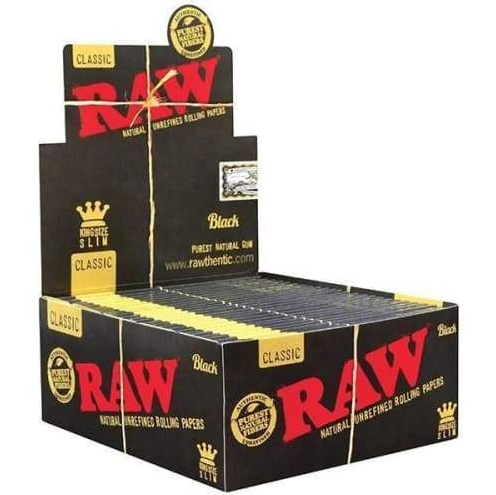 Photograph of product: RAW | Authentic King Sized Slim Black Classic Papers