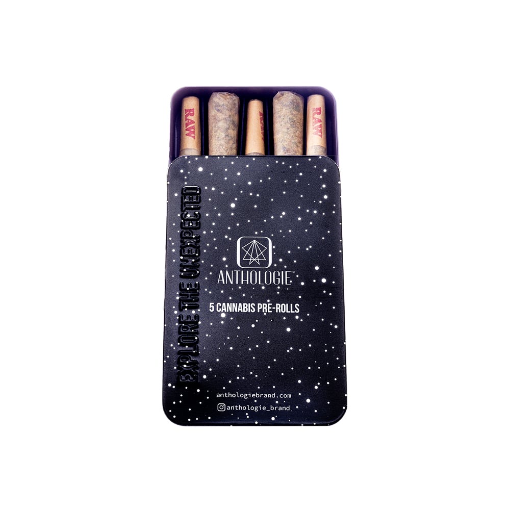 Photograph of product: Anthologie | Pre-Roll Pack | OC Tang | 5pk/2.5g