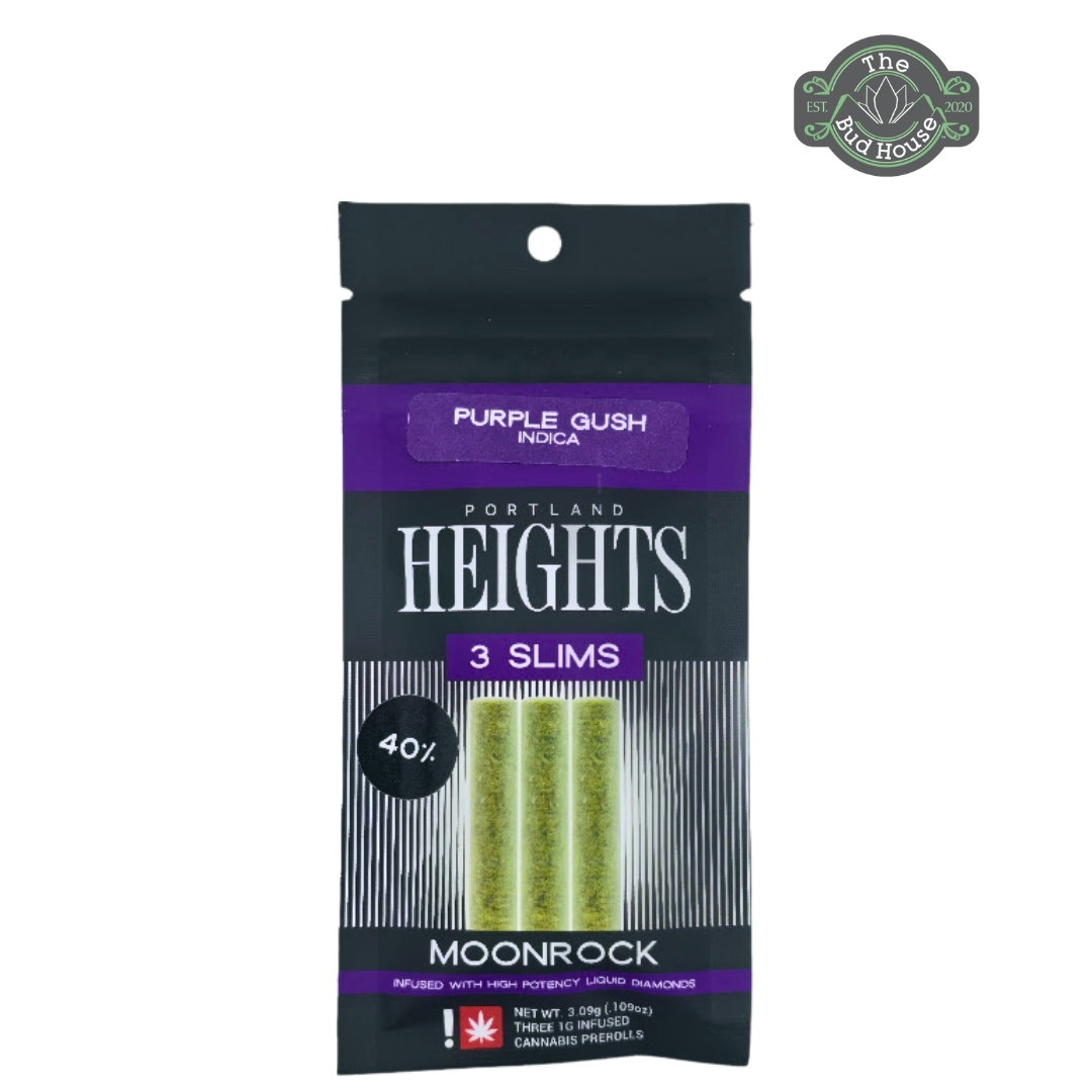 Photograph of product: Portland Heights Slims 3pk PURPLE GUSH 1g Infused Pre-Rolls