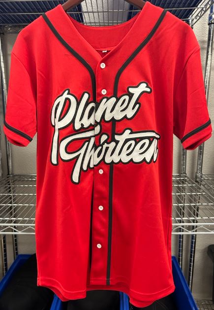 Photograph of product: Red/Black P13 Jersey XS