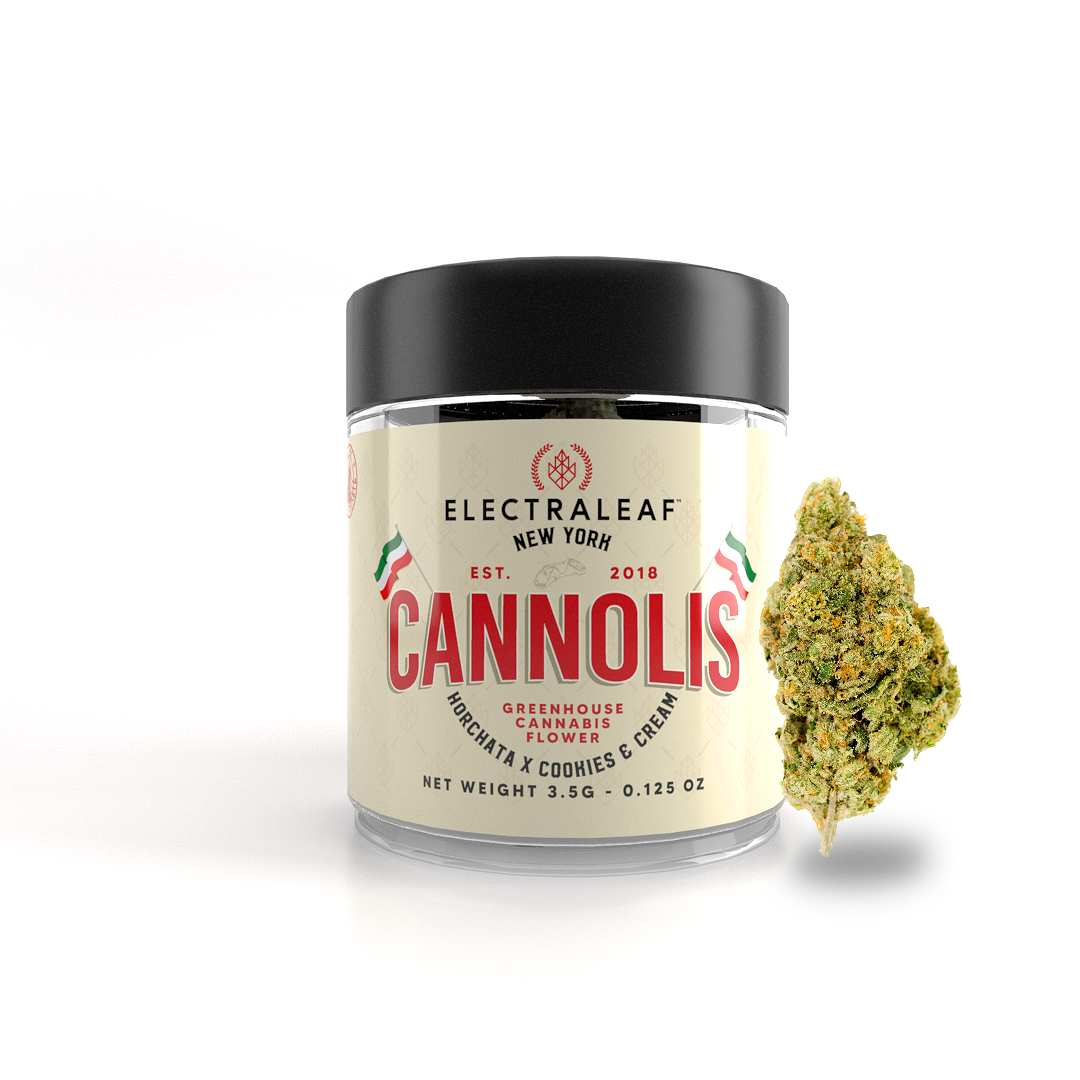 Photograph of product: Electraleaf | Cannolis | 3.5G Flower Jar