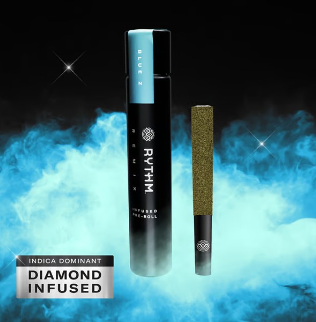 Photograph of product: 1g Blue Z Remix Infused Pre-Roll