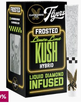 Photograph of product: Frosted Flyers: Lemon Lime Kush 5PK Infused Prerolls - 