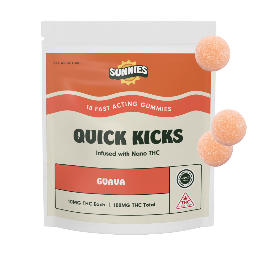 Photograph of product: 100mg Guava Fast-Acting Gummies 10pk