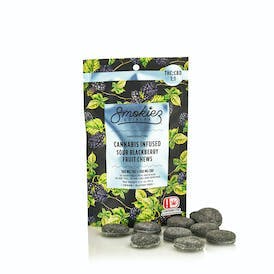 Photograph of product: Sour Blackberry | 100mg Fruit Chews
