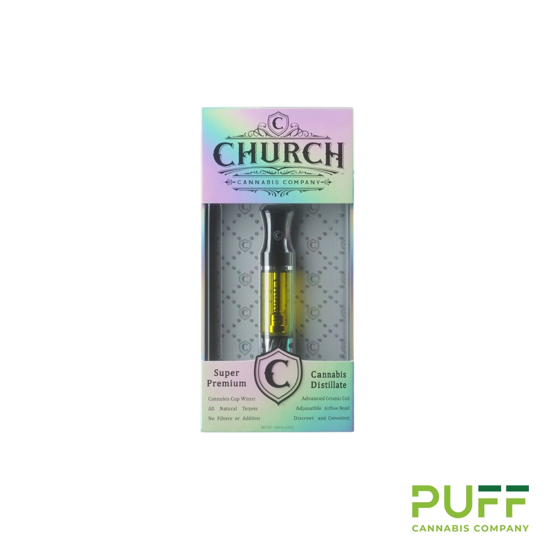 Photograph of product: Church 510 Live Resin Cartridge | Blueberry
