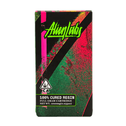 Photograph of product: Alien Labs Cured Resin | 1g - Creme De Menthe - Cartridge - Hybrid - 