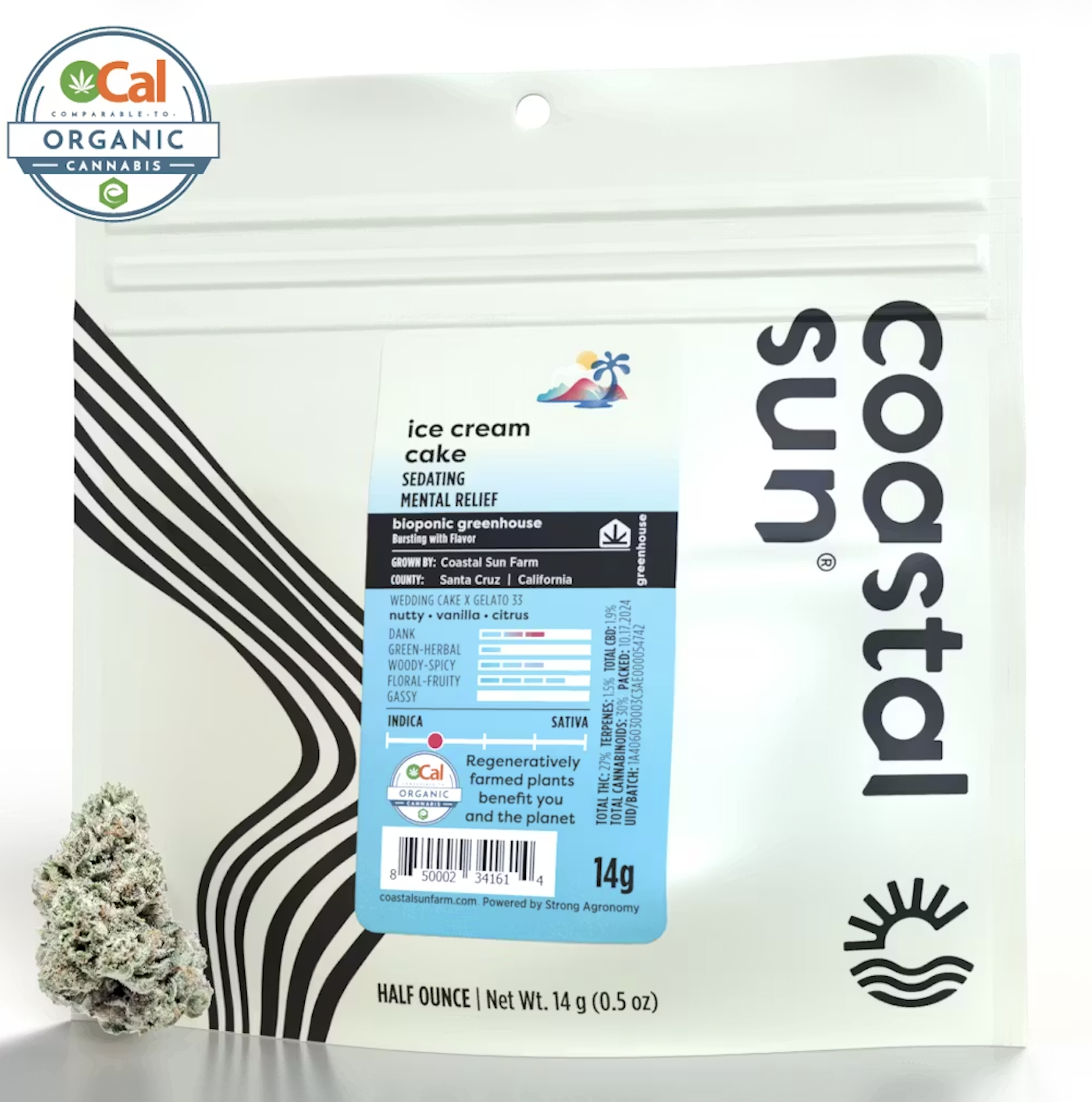 Photograph of product: Coastal Sun Greenhouse 14g - Ice Cream Cake (I/H)