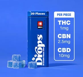 Photograph of product: New Drops CBD 20pk - Blackberry Sooothing Relaxation 2:1