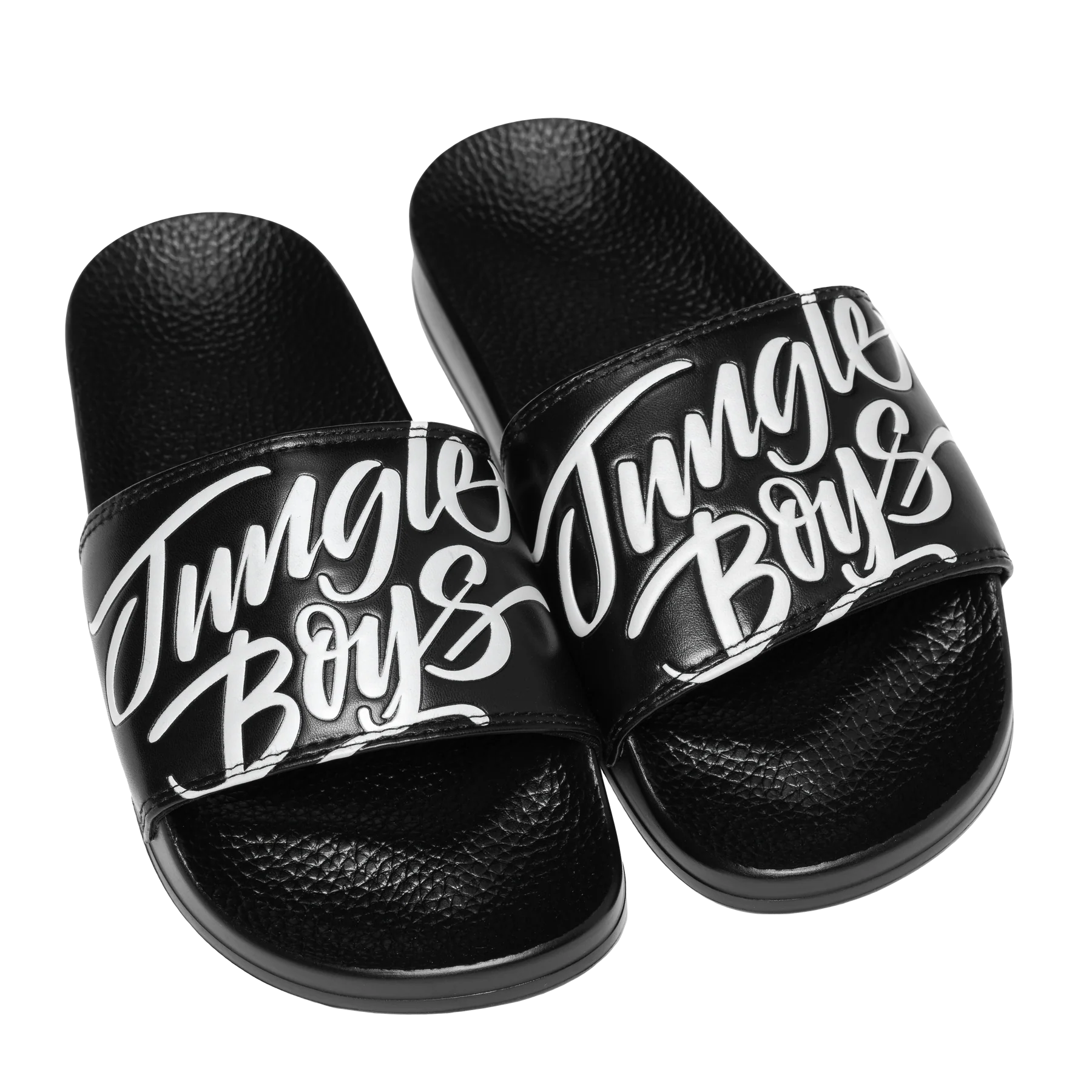 Photograph of product: Stacked Emblem Slides | Black