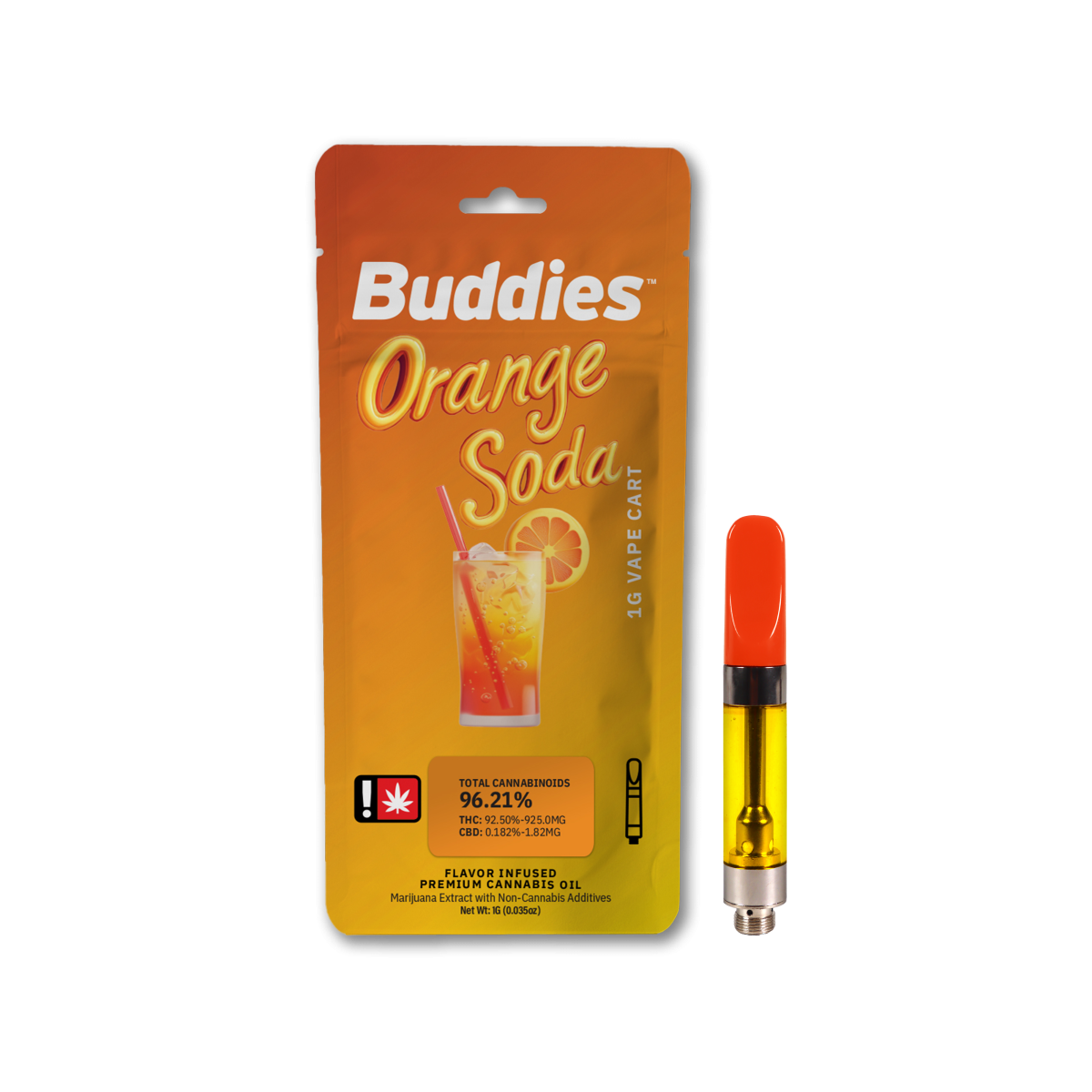 Photograph of product: Buddies Distillate: Orange Soda