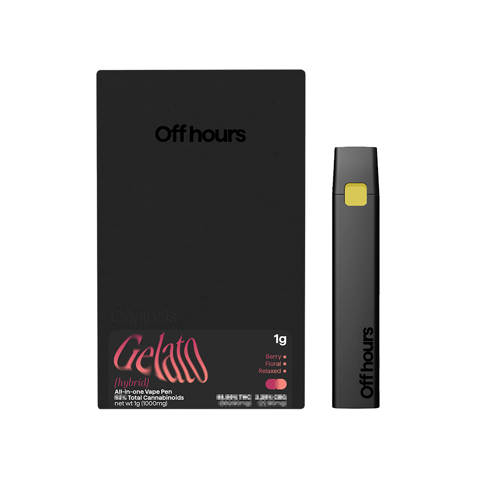 Photograph of product: Off Hours Gelato All-in-One Vape pen 1g