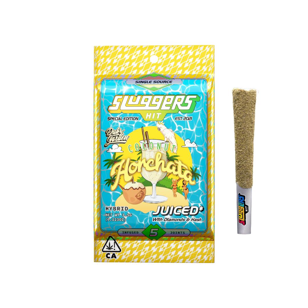 Photograph of product: Sluggers | Coconut Horchata Infused Pre-Rolls (5 Pack) | 3.5g