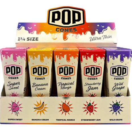 Photograph of product: POP Cones | Flavored Cones | Ultra Thin 1 1/4"