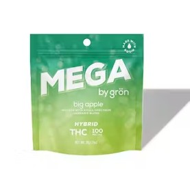 Photograph of product: Gron | Mega | Big Apple | Full-Spectrum Gummy | 100mg