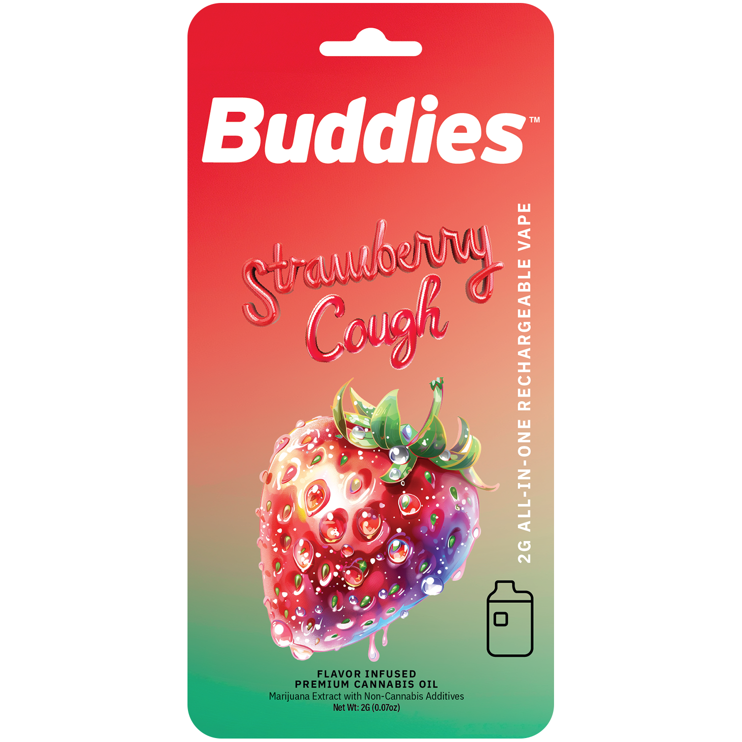 Photograph of product: Buddies Flavors - BLUE OX - Distillate Cartridge - - H