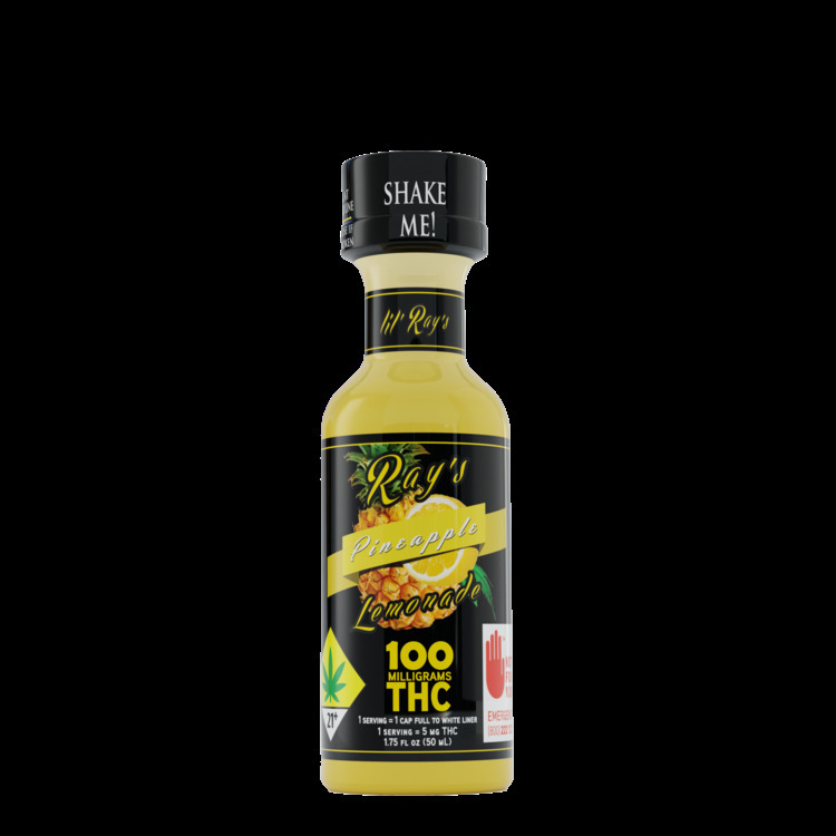 Photograph of product: Lil Ray's: Pineapple Lemonade - Beverage 100mg